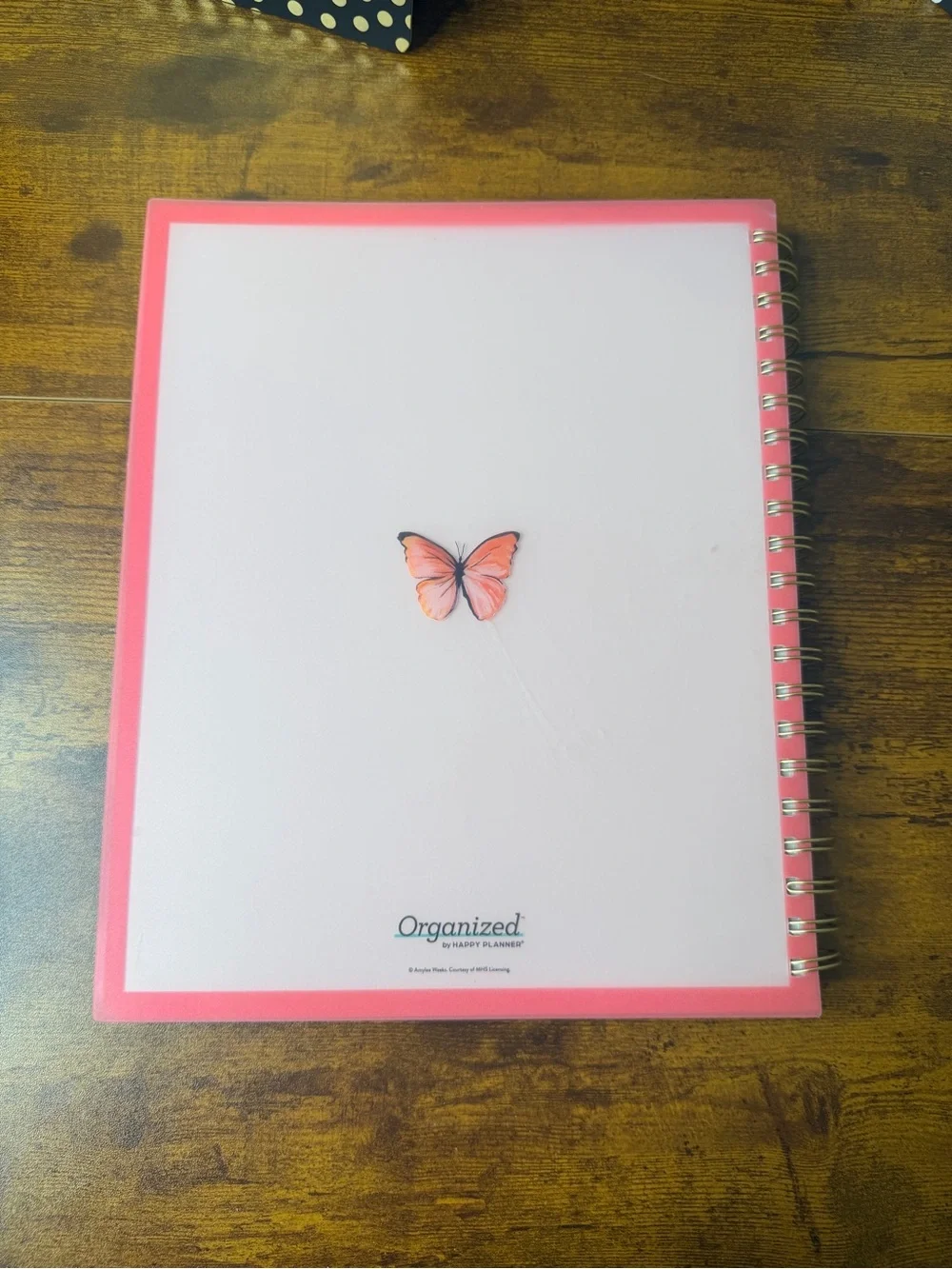 Organized by Happy Planner 15-Month Horizontal Planner - Pink Floral Cover